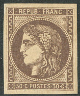 * No 47d, Brun Foncé, Très Frais. - TB - 1870 Bordeaux Printing