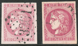 Nos 49a, 49b, Ex Choisis. - TB - 1870 Ausgabe Bordeaux