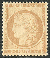 ** No 59, Bistre, Très Frais. - TB - 1871-1875 Cérès