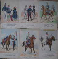 Bucquoy Lot 6 Cpa 43e Serie 1er Lanciers Polonais   Uniformes 1er Empire - Uniformi