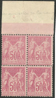 ** No 104, Rose, Bloc De Quatre Bdf (un Ex *), Très Frais. - TB - 1876-1878 Sage (Typ I)