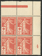 ** Croix Rouge. No 147, Bloc De Quatre Cdf Mill. 4. - TB - Other & Unclassified