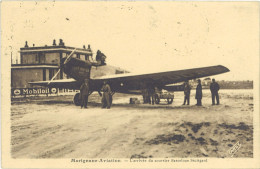 Cpa 13 – Marignane-Aviation – L’arrivée Du Courrier Barcelone … - Marignane