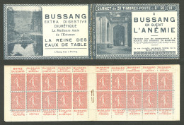 * No 199-C21, Carnet De 20t N°199e (gomme Altérée), Série Nancy. - TB - Autres & Non Classés