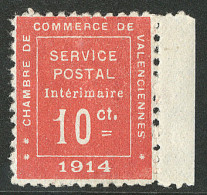 * Valenciennes. No 1, Bdf. - TB - Guerre (timbres De)