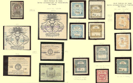 (*) Paris Pour Paris. Collection. 1878-1924, Valeurs Diverses Ou Récépissés Seuls. - TB, B Ou Def - Other & Unclassified