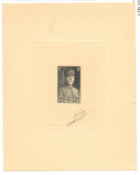 (*) Épreuve D'artiste Mal Pétain En Noir. No 473A, 1f "col Fermé", 125x160mm, Signée "Piel". - TB - Künstlerentwürfe