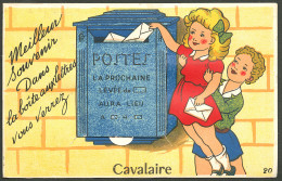 Lettre Carte Postale. "Meilleur Souvenir De Cavalaire", CP Boîte Aux Lettres Avec Dépliant Publicitaire Touristique, Voy - Non Classificati