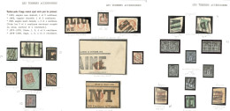 Impression Typo. 1870-1900. Nos 25(3), 51(8), 74(3), 83(8), 85(5), 88, 89, Nombreux Ex Sur Petits Fragments. - TB - Collections