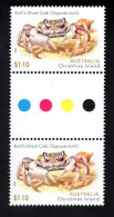 1960119799 2020 SCOTT 595 (XX)  POSTFRIS MINT NEVER HINGED - CHRISTMAS ISLAND CRABS - KUHL'S GHOST - GUTTERPAIR - Christmas Island