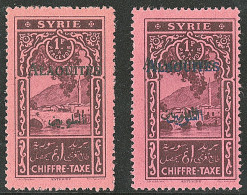 ** Taxe. Variétés. Nos 7a, 7b. - TB - Altri & Non Classificati