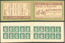 ** Carnets. No C9-1, Carnet De 20t N°9, Couverture "Automoto/Aigle". - TB - Andere & Zonder Classificatie