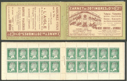 ** Carnets. No C9-2, Carnet De 20t N°9, Couverture "Crédit Industriel" Et "automobile/Aigle". - TB - Other & Unclassified