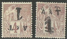 ** ANNAM ET TONKIN. Variétés. Nos 2a, 2b *. - TB - Autres & Non Classés