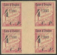 ** Colis Postaux. No 21, Bloc De Quatre Interpanneaux, Superbe - Altri & Non Classificati