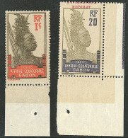 ** Variétés. Nos 49c Bdf (double Impression Du Centre), 95a Cdf (surcharge Renversée). - TB - Other & Unclassified