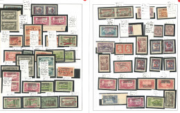 ** Collection. Variétés. 1924-1945 (Poste, PA, Taxe), De Bonnes Valeurs Dont Surcharge Renversée, Double, Etc. - TB - Other & Unclassified
