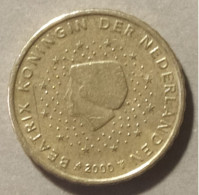 2000  -  PAESI BASSI   - MONETA  IN  EURO -  DEL VALORE DI  10  CENTESIMI  - USATA  - - Netherlands