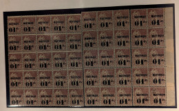 ** Collection. 1886-1946 (Poste), De Bonnes Valeurs, Des Variétés Dont Surcharge Renversée, "5" Penché, Recto-verso, Etc - Sonstige & Ohne Zuordnung