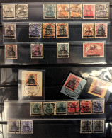 Collection. 1920-1958 (Poste, PA, Service), Valeurs Et Séries Diverses, Des Doubles Et Des Lettres, En 2 Classeurs. - TB - Other & Unclassified