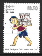 SRI LANKA. N°1980 De 2015. Contre Le Travail Des Enfants. - Other & Unclassified