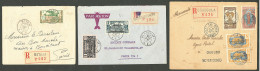 Lettre 1933-1937, Trois Enveloppes AEF. - TB - Other & Unclassified