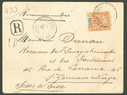 Lettre Cad "Anjouan/Mayotte Et Dépendances". No 10 Sur Enveloppe Recommandée Pour St-Germain-en-Laye, 1912. - TB - Altri & Non Classificati