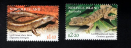 1960128658 2020 SCOTT 1162 1163  (XX)  POSTFRIS MINT NEVER HINGED - FAUNA - LIZARDS - Norfolk Island