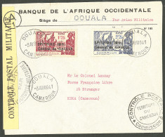 Lettre Cad "Duala/Cameroun". Nos 245 + 246 Sur Enveloppe Censurée Pour Edea, 1941. - TB - Other & Unclassified