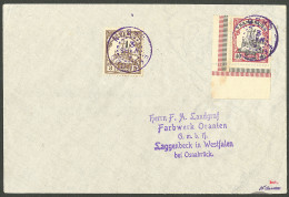 Lettre Cad Violet "Ekododo/Gabon". Cameroun 7 + 13 Sur Enveloppe Pour Osnabrück, 1913. - TB - Autres & Non Classés