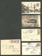 Lettre 1905-1931, 4 CP Et 1 Enveloppe. - TB - Andere & Zonder Classificatie