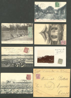 Lettre 1906-1909, 6 CP Et 1 Enveloppe. - TB - Andere & Zonder Classificatie