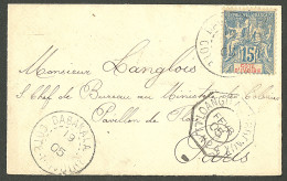 Lettre Cad "Dabakala/Cote D'Ivoire". No 6 Sur Enveloppe Pour Paris, 1905. - TB - Sonstige & Ohne Zuordnung