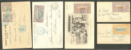 Lettre 1902-1905, 3 CP Et 2 Enveloppes Obl Djibouti. - TB - Other & Unclassified