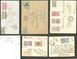 Lettre 1910-1932, 5 Enveloppe Obl Djibouti. - TB - Sonstige & Ohne Zuordnung