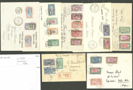 Lettre 1929-1932, 7 Enveloppes Ou CP Aviations De Djibouti. - TB - Altri & Non Classificati