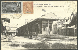 Lettre Cad "St-Martin/Guadeloupe". Nos 29 + 55 Sur CP Pour Le Danemark, 1910. - TB - Autres & Non Classés