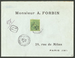 Lettre Cad "Conacry/Guinée Française". No 32 Sur Enveloppe Recommandée Pour Paris, 1909. - TB - R - Other & Unclassified