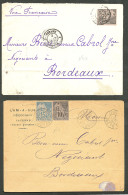 Lettre 1887-1890, 2 Enveloppes Afft Alphée Dubois. - TB - Altri & Non Classificati