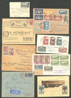 Lettre 1938-1945, 8 Enveloppes Diverses. - TB - Sonstige & Ohne Zuordnung