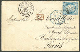 Lettre Losange "CCH" Sur CG 23 Cad Octog. "Corr. D'armées/Saïgon" Sur Enveloppe Pour Paris, Au Verso Cachet De Marine, 1 - Sonstige & Ohne Zuordnung