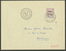 Lettre Cad "Fort-de-France/Martinique". No 59 Seul Sur Enveloppe Locale, 1904. - TB. - R - Altri & Non Classificati