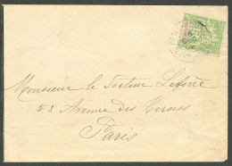 Lettre Cad "Petit-Bourg/Martinique". No 44 Sur Enveloppe Pour Paris, 1902. - TB - Other & Unclassified