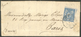 Lettre Cad "NC Poste/Bourail". CG 35 Sur Lettre Avec Texte Daté De Bourail 15 Nov 1879, Pour Paris. - TB - R - Sonstige & Ohne Zuordnung