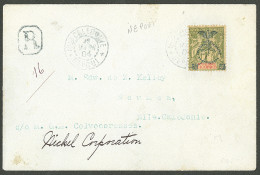 Lettre Cad "Nlle Caledonie/Nepoui". No 80 Sur Enveloppe Recommandée Pour Nouméa, 1904. - TB - R - Altri & Non Classificati