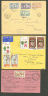 Lettre NOUVELLES-HEBRIDES. 1911-1971, 2 Enveloppes Et Une CP Administrative, Affts Divers. - TB - Autres & Non Classés