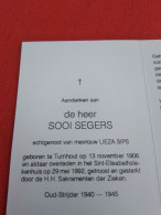 Doodsprentje Sooi Segers / Turnhout 13/11/1906 - 29/5/1992 ( Lieza Sips ) - Religion & Esotérisme