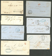 Lettre 1837-1869, 7 Lettres Pré-philatéliques Majorité Cad. - TB - Sonstige & Ohne Zuordnung