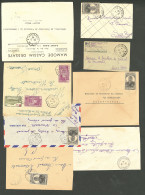 Lettre 1945-1946, 8 Enveloppes, Affts Divers Dont No 260(7). - TB - Autres & Non Classés