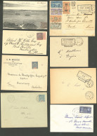 Lettre 1894-1926, 16 Enveloppes Et Une CP, Afft Et Obl Divers. - TB - Autres & Non Classés